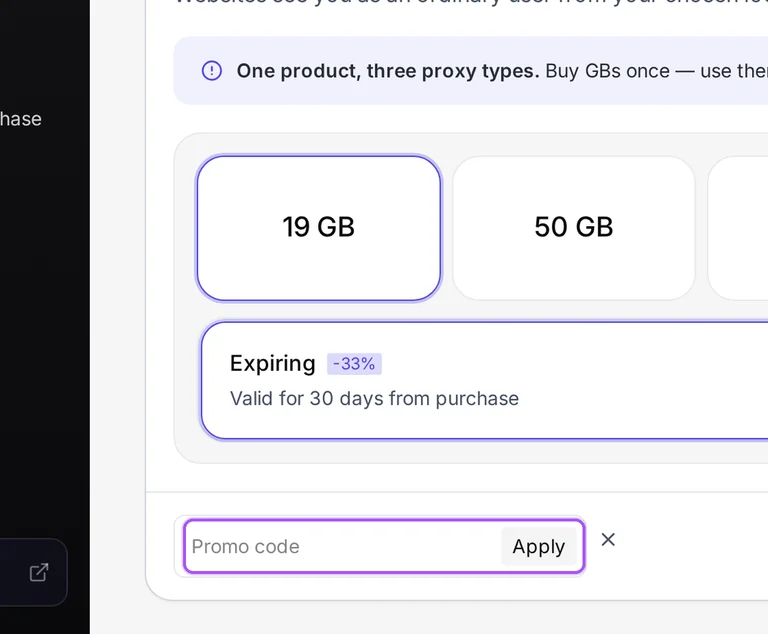 Where to enter a Floppydata promo code on the Floppydata checkout page