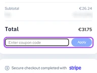 Intego coupon code field at checkout