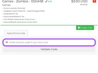 MelonCube coupon code field at checkout
