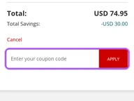 Trend Micro coupon code field at checkout