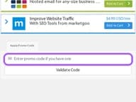 Webzpro coupon code field at checkout