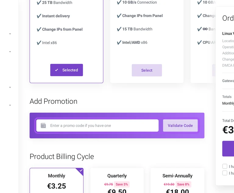 Where to enter a Yottasrc promo code on the Yottasrc checkout page