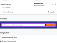 AmeriNOC coupon code field at checkout