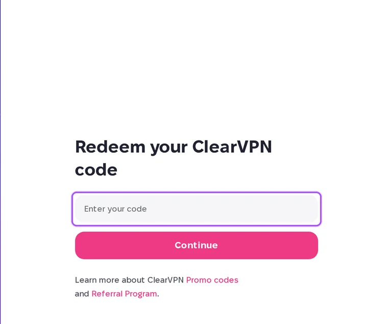 ClearVPN promo code checkout Where to enter a ClearVPN promo code on the ClearVPN checkout page
