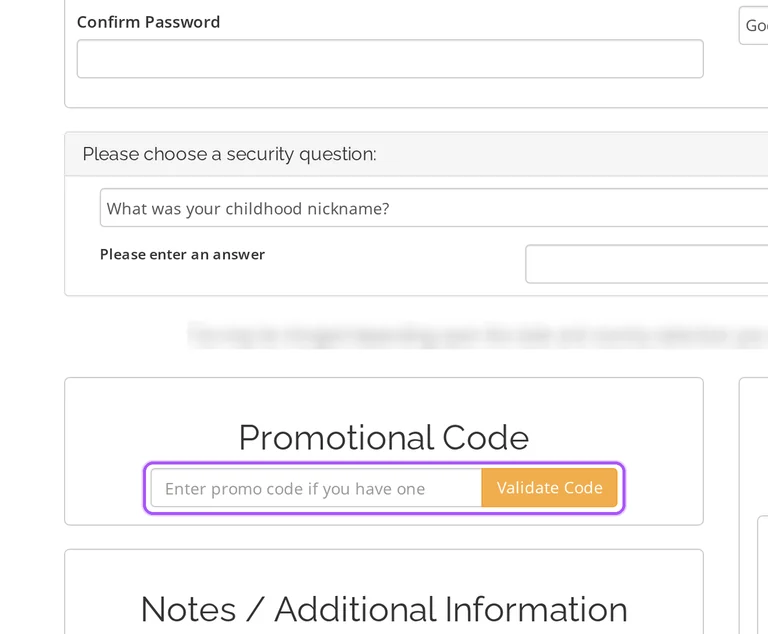 Go Get Space promo code checkout Where to enter a Go Get Space promo code on the Go Get Space checkout page