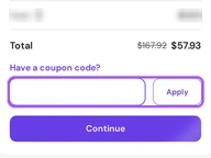Hostinger coupon code field at checkout