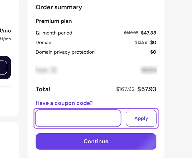 Hostinger promo code checkout Where to enter a Hostinger promo code on the Hostinger checkout page