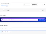 HostUS coupon code field at checkout