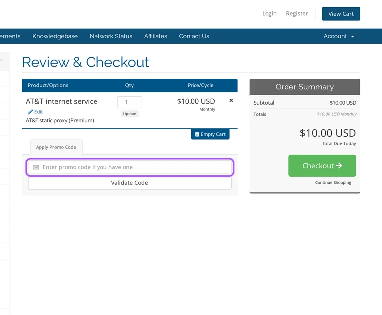 IPMela promo code checkout Where to enter a IPMela promo code on the IPMela checkout page
