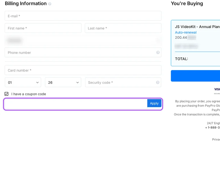 Joyoshare promo code checkout Where to enter a Joyoshare promo code on the Joyoshare checkout page