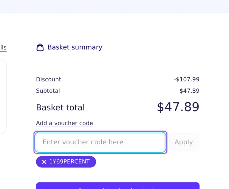 MochaHost promo code checkout Where to enter a MochaHost promo code on the MochaHost checkout page