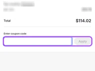 NordVPN coupon code field at checkout