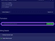 Pine Hosting coupon code field at checkout
