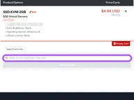 Shock Hosting coupon code field at checkout