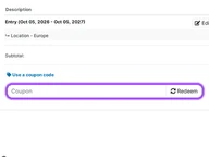 SystemFreaks coupon code field at checkout