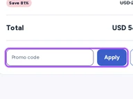 Veepn coupon code field at checkout