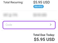 Veesp coupon code field at checkout
