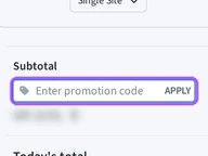 WP Table Builder coupon code field at checkout